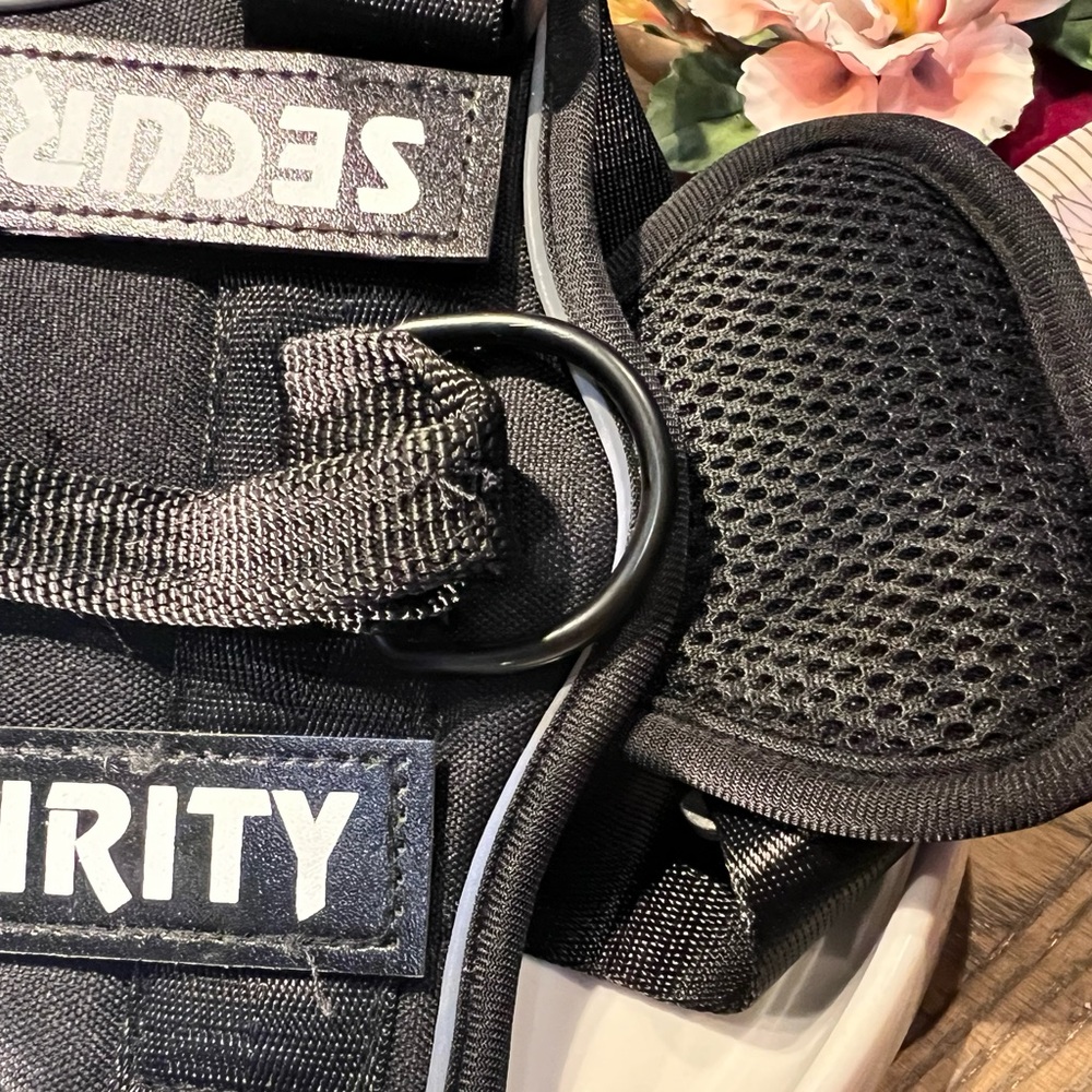 Black Security Dog Harness Size L Brand New - Picture 4 of 13